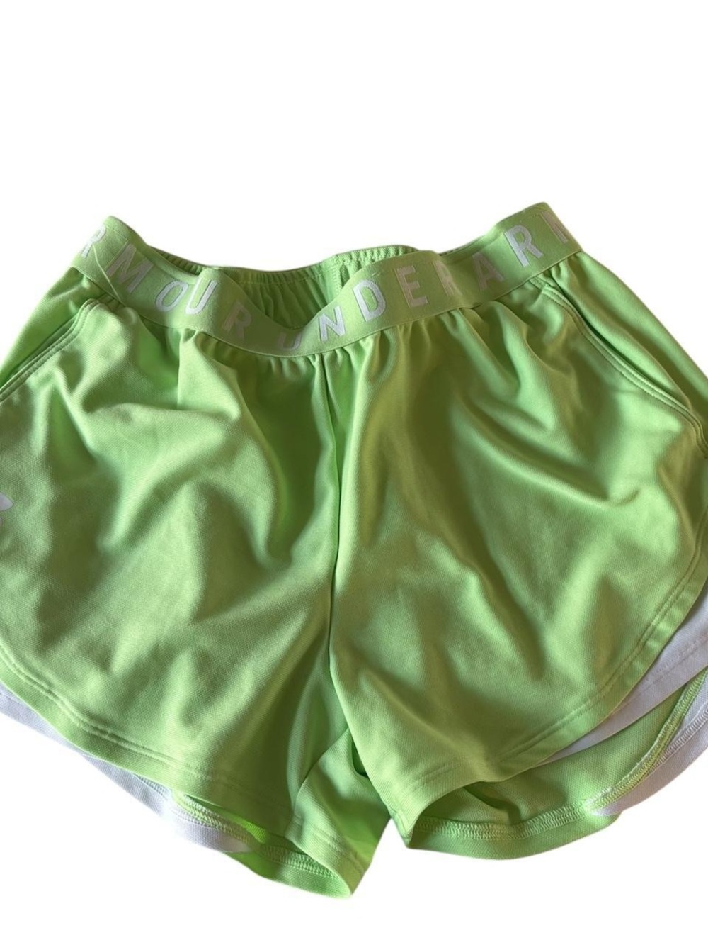 Under Armour Women's Neon Lime Athletic Shorts